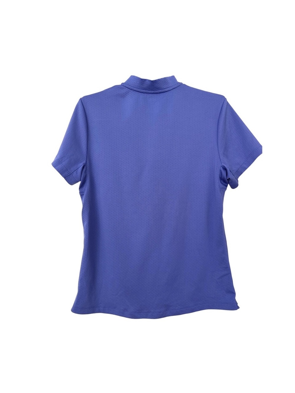 Nike Dri-FIT Womens Purple Quarter Zip Short Sleeve Golf Polo Shirt Medium